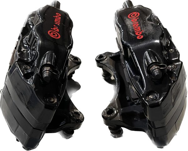 2008-2017 SUBARU WRX STI FRONT & REAR BREMBO BRAKE CALIPERS OEM 57K MILES - Image 10
