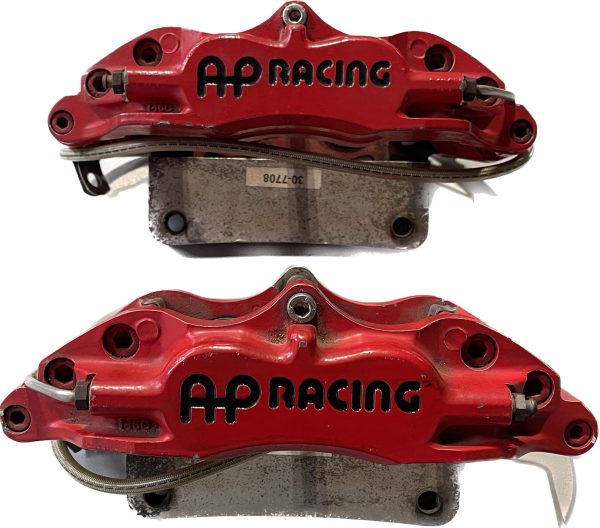 AP RACING FRONT 4 PISTON BRAKE CALIPERS RED CP5200 - Image 6