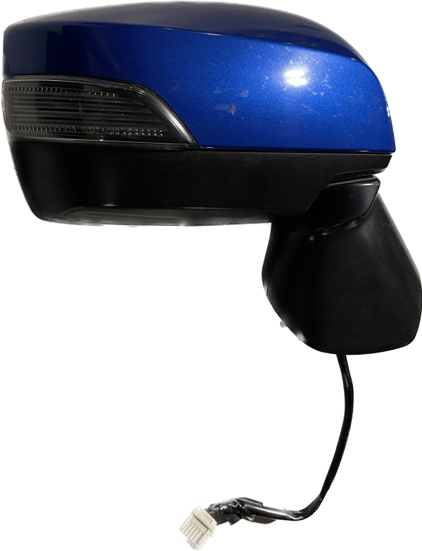 2015-2021 SUBARU WRX STI RH SIDE VIEW MIRROR W/ TURN SIGNAL PASSENGER SIDE BLUE - Image 4