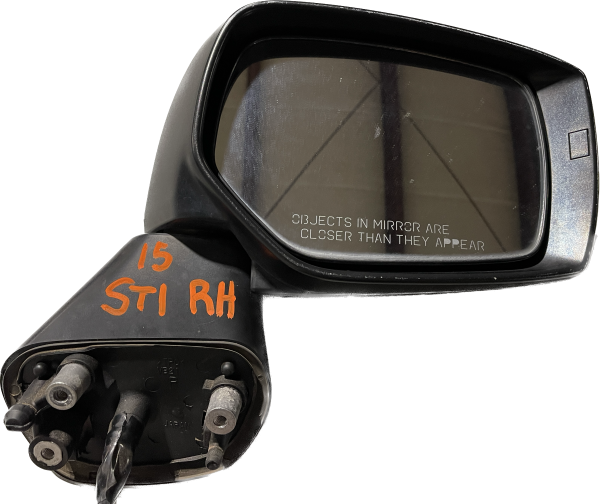 2015-2021 SUBARU WRX STI RH SIDE VIEW MIRROR W/ TURN SIGNAL PASSENGER SIDE BLUE - Image 5