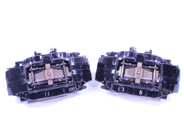 2008-2017 SUBARU WRX STI 4 POT BLACK FRONT BREMBO BRAKE CALIPERS LH/RH OEM - Image 3