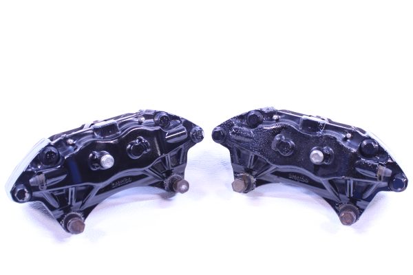 2008-2017 SUBARU WRX STI 4 POT BLACK FRONT BREMBO BRAKE CALIPERS LH/RH OEM - Image 4