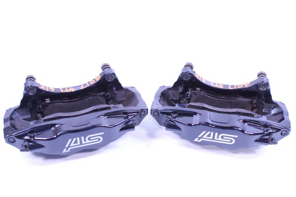 2008-2017 SUBARU WRX STI 4 POT BLACK FRONT BREMBO BRAKE CALIPERS LH/RH OEM - Image 9