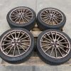 2020 SUBARU BRZ TS MATTE BRONZE STI WHEELS RIMS & TIRES OEM 5X100 18X7.5 +48 - Image 2