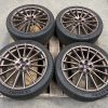 2020 SUBARU BRZ TS MATTE BRONZE STI WHEELS RIMS & TIRES OEM 5X100 18X7.5 +48 - Image 3
