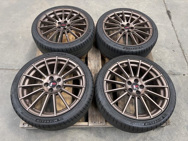 2020 SUBARU BRZ TS MATTE BRONZE STI WHEELS RIMS & TIRES OEM 5X100 18X7.5 +48 - Image 3