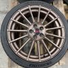 2020 SUBARU BRZ TS MATTE BRONZE STI WHEELS RIMS & TIRES OEM 5X100 18X7.5 +48 - Image 5
