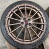 2020 SUBARU BRZ TS MATTE BRONZE STI WHEELS RIMS & TIRES OEM 5X100 18X7.5 +48 - Image 7