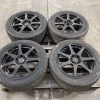 AFTERMARKET BLACK WHEELS RIMS & TIRES 5X100/5X114 BOLT PATTERN 17X7.5 +45 OFFSET - Image 3