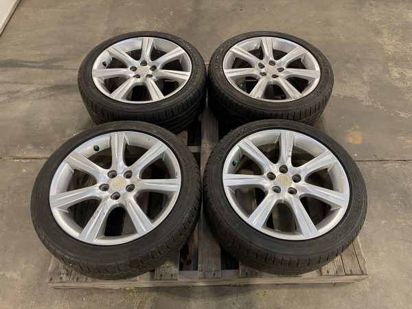 2006-2007 SUBARU IMPREZA WRX ENKEI WHEELS RIMS & TIRES 17X7 +55 5X100 OEM 28111FE301 - Image 2