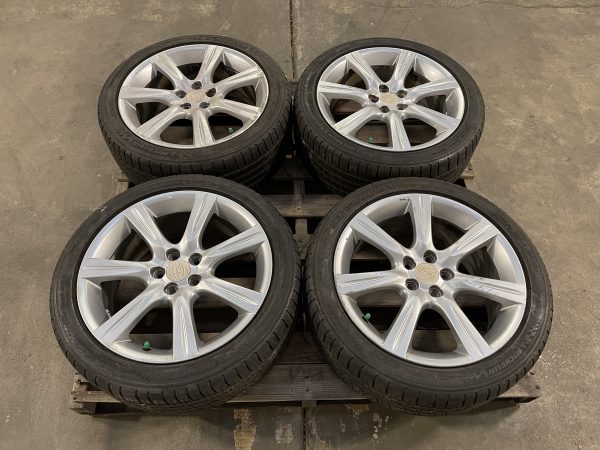 2006-2007 SUBARU IMPREZA WRX ENKEI WHEELS RIMS & TIRES 17X7 +55 5X100 OEM 28111FE301 - Image 3