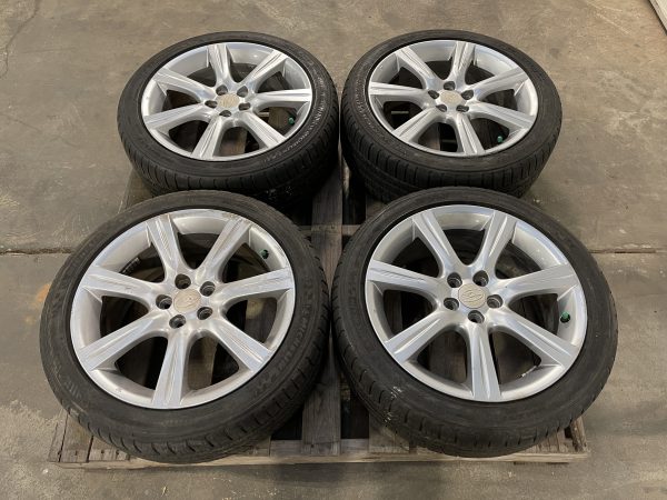 2006-2007 SUBARU IMPREZA WRX ENKEI WHEELS RIMS & TIRES 17X7 +55 5X100 OEM 28111FE301 - Image 4