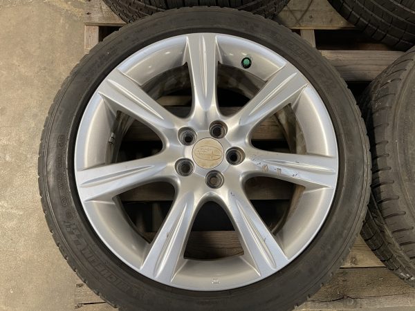 2006-2007 SUBARU IMPREZA WRX ENKEI WHEELS RIMS & TIRES 17X7 +55 5X100 OEM 28111FE301 - Image 5