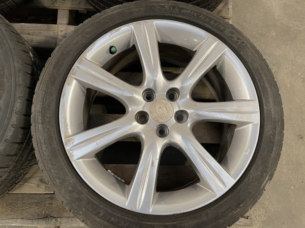 2006-2007 SUBARU IMPREZA WRX ENKEI WHEELS RIMS & TIRES 17X7 +55 5X100 OEM 28111FE301 - Image 6