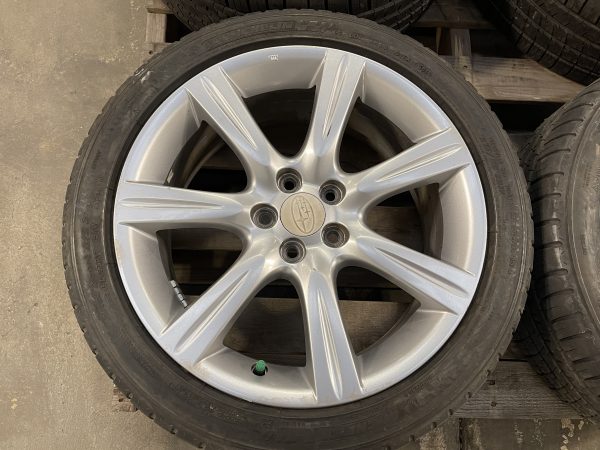 2006-2007 SUBARU IMPREZA WRX ENKEI WHEELS RIMS & TIRES 17X7 +55 5X100 OEM 28111FE301 - Image 7