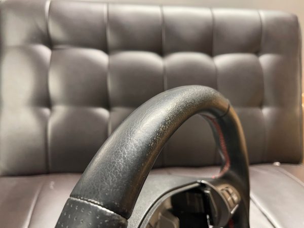2008-2014 SUBARU WRX & STI GT SPEC D-SHAPED LEATHER STEERING WHEEL RED STITCHED - Image 9
