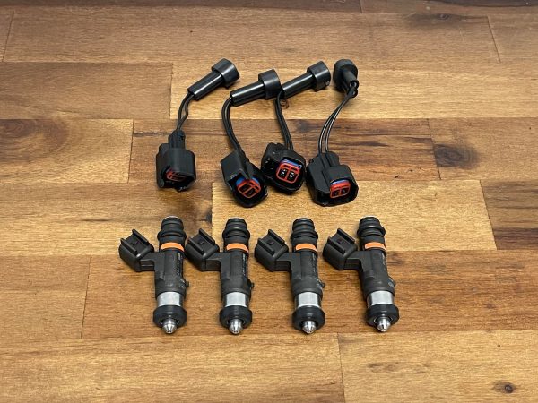 02-14 SUBARU WRX & 07-21 STI DW 1000CC TOP FEED INJECTORS W/ PLUG & PLAY CONNECTORS 9K MILES