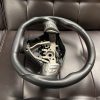 2008-2014 SUBARU WRX & STI GT SPEC D-SHAPED LEATHER STEERING WHEEL RED STITCHED - Image 5