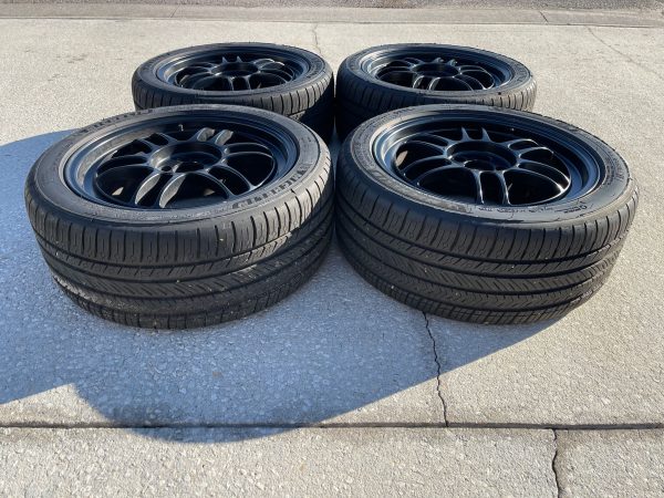 ENKEI RPF1 WHEELS RIMS & MICHELIN PILOT SPORT ALL SEASON TIRES 17X8 +45 5X100 - Image 17