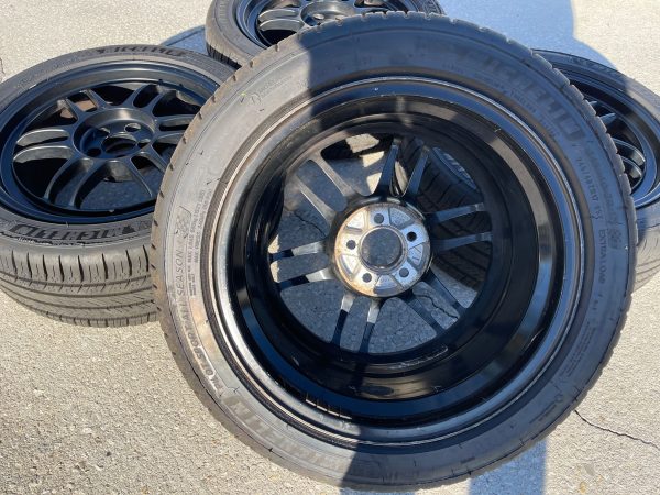 ENKEI RPF1 WHEELS RIMS & MICHELIN PILOT SPORT ALL SEASON TIRES 17X8 +45 5X100 - Image 21