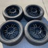 ENKEI RPF1 WHEELS RIMS & MICHELIN PILOT SPORT ALL SEASON TIRES 17X8 +45 5X100 - Image 2