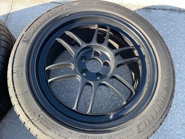 ENKEI RPF1 WHEELS RIMS & MICHELIN PILOT SPORT ALL SEASON TIRES 17X8 +45 5X100 - Image 14
