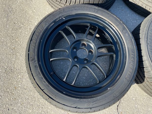 ENKEI RPF1 WHEELS RIMS & MICHELIN PILOT SPORT ALL SEASON TIRES 17X8 +45 5X100 - Image 5