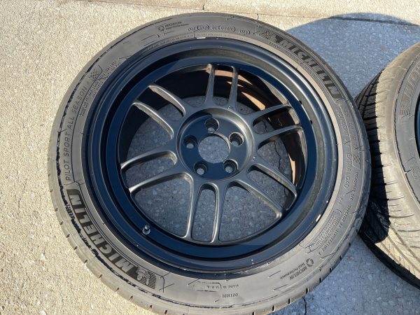 ENKEI RPF1 WHEELS RIMS & MICHELIN PILOT SPORT ALL SEASON TIRES 17X8 +45 5X100 - Image 11