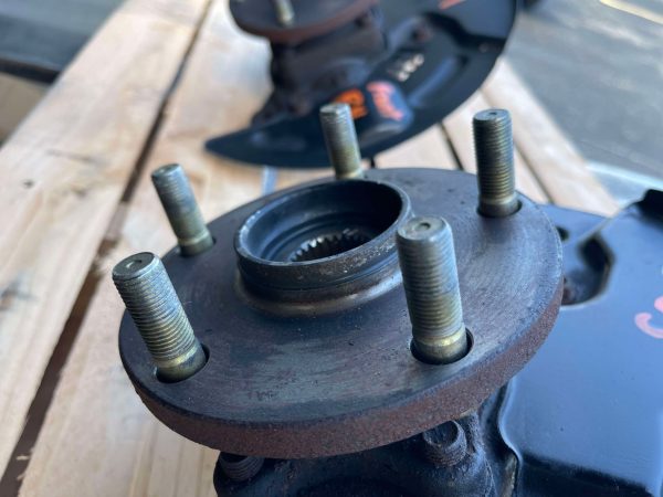 2005-2007 SUBARU WRX STI FRONT HUBS KNUCKLES SPINDLES 5X114 OEM LH/RH 71K MILES - Image 5