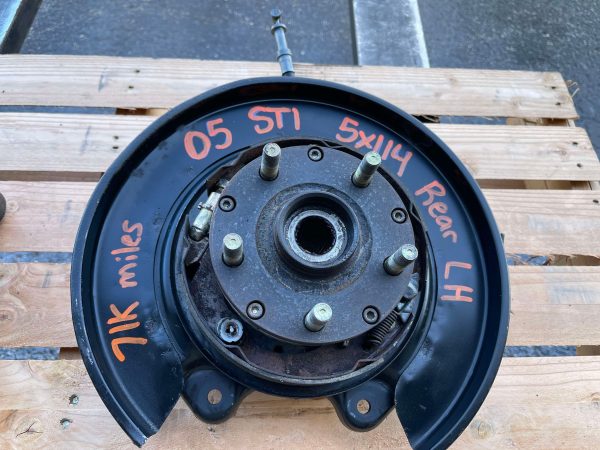 2005-2007 SUBARU WRX STI REAR HUBS KNUCKLES SPINDLES 5X114 OEM LH/RH 71K MILES - Image 3