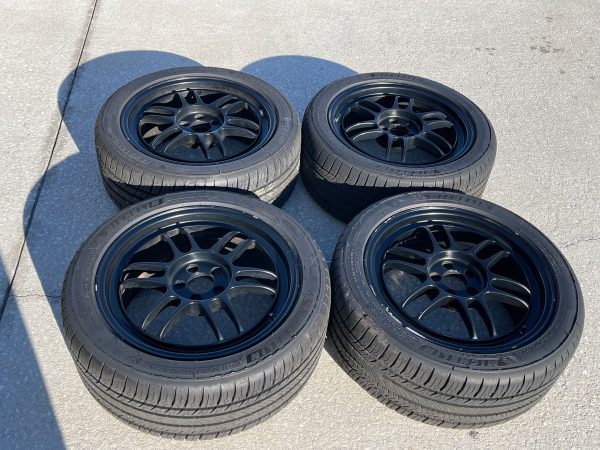 ENKEI RPF1 WHEELS RIMS & MICHELIN PILOT SPORT ALL SEASON TIRES 17X8 +45 5X100 - Image 4