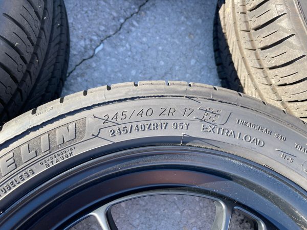 ENKEI RPF1 WHEELS RIMS & MICHELIN PILOT SPORT ALL SEASON TIRES 17X8 +45 5X100 - Image 19