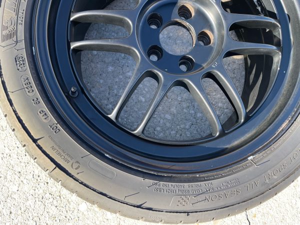 ENKEI RPF1 WHEELS RIMS & MICHELIN PILOT SPORT ALL SEASON TIRES 17X8 +45 5X100 - Image 7