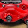 2008-2017 SUBARU WRX STI FRONT & REAR RED BREMBO BRAKE CALIPERS 69K MILES OEM - Image 14
