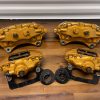 2004-2007 SUBARU WRX STI FRONT & REAR GOLD BREMBO BRAKE CALIPERS OEM 71K MILES - Image 3