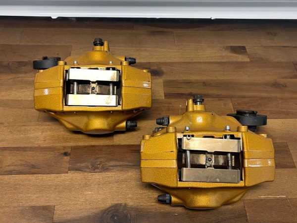 2004-2007 SUBARU WRX STI FRONT & REAR GOLD BREMBO BRAKE CALIPERS OEM 71K MILES - Image 13