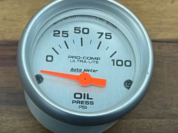 AUTO METER PRO-COMP ULTRA-LITE 2-1/16" 52MM 0-100 PSI OIL PRESSURE GAUGE 4327-SP - Image 3