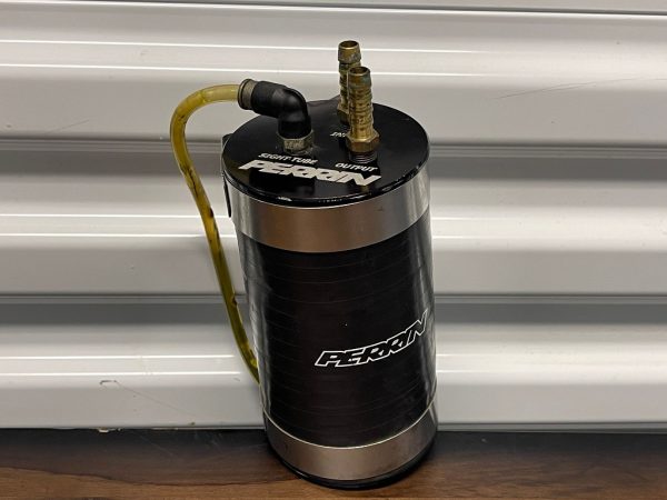 PERRIN PERFORMANCE BLACK COOLANT OVERFLOW TANK FOR 04-07 SUBARU WRX STI W/ FMIC