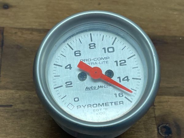 AUTO METER PRO-COMP ULTRA-LITE 2-1/16″ 52MM 1600F PYROMETER EGT GAUGE 4344-SP - Image 3