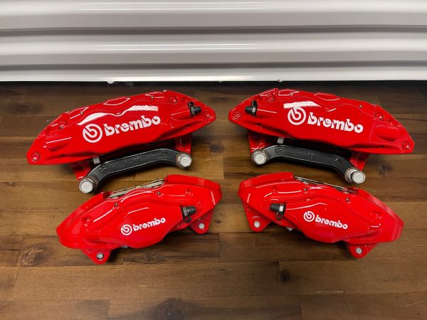 13-24 SUBARU BRZ / 08-24 WRX / 08-17 STI FRONT & REAR RED BREMBO BRAKE CALIPERS 8K MILES