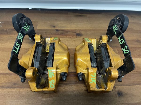 2004-2007 SUBARU WRX STI FRONT & REAR GOLD BREMBO BRAKE CALIPERS OEM 71K MILES - Image 11