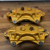 2004-2007 SUBARU WRX STI FRONT & REAR GOLD BREMBO BRAKE CALIPERS OEM 71K MILES - Image 8
