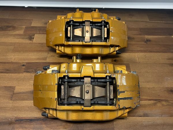 2004-2007 SUBARU WRX STI FRONT & REAR GOLD BREMBO BRAKE CALIPERS OEM 71K MILES - Image 7