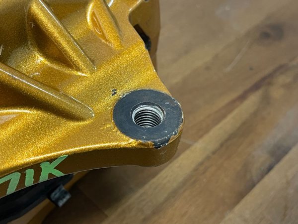 2004-2007 SUBARU WRX STI FRONT & REAR GOLD BREMBO BRAKE CALIPERS OEM 71K MILES - Image 10