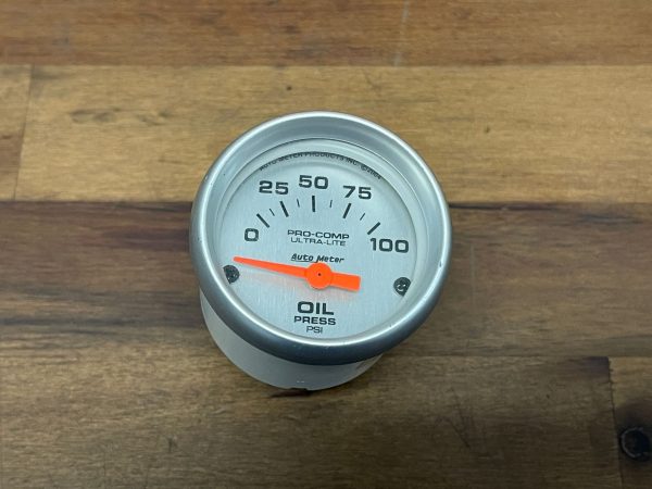 AUTO METER PRO-COMP ULTRA-LITE 2-1/16" 52MM 0-100 PSI OIL PRESSURE GAUGE 4327-SP - Image 2
