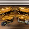 2004-2007 SUBARU WRX STI FRONT & REAR GOLD BREMBO BRAKE CALIPERS OEM 71K MILES