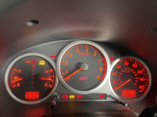 04 2004 SUBARU WRX STI INSTRUMENT GAUGE CLUSTER SPEEDOMETER 175K MILES USDM - Image 7