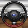 2020 SUBARU BRZ TS RED / BLACK LEATHER STEERING WHEEL & HORN OEM