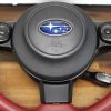 2020 SUBARU BRZ TS RED / BLACK LEATHER STEERING WHEEL & HORN OEM - Image 6