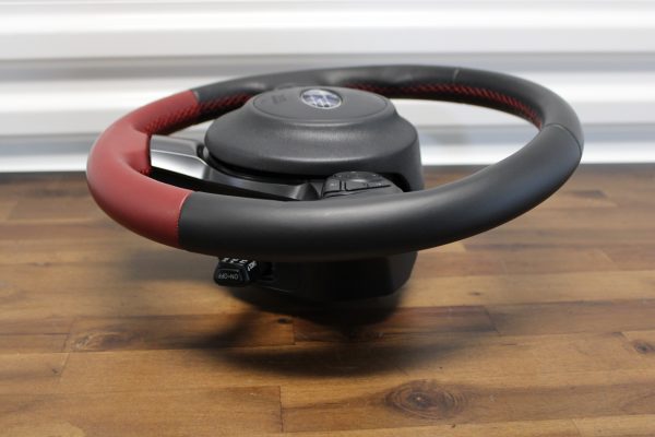 2020 SUBARU BRZ TS RED / BLACK LEATHER STEERING WHEEL & HORN OEM - Image 10